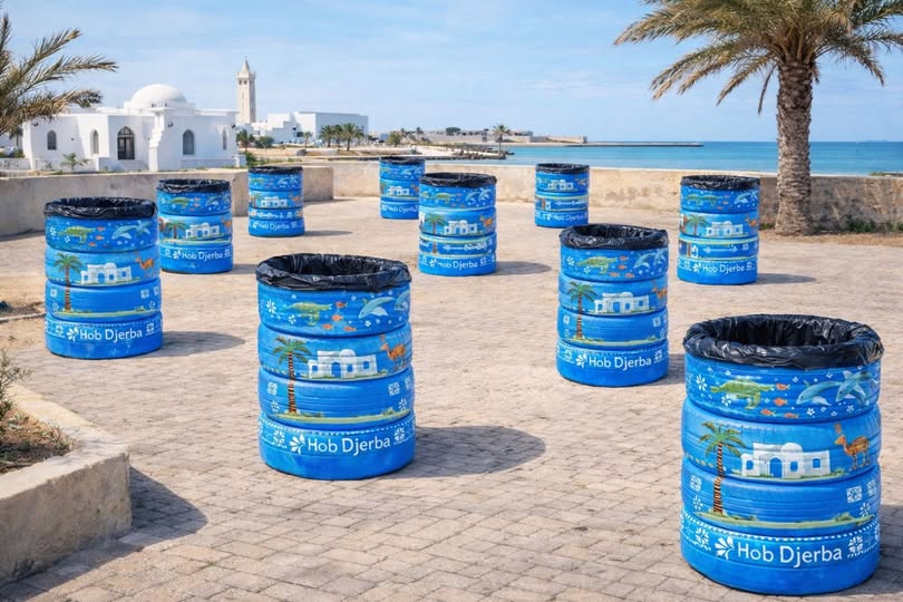 Poubelles espace public